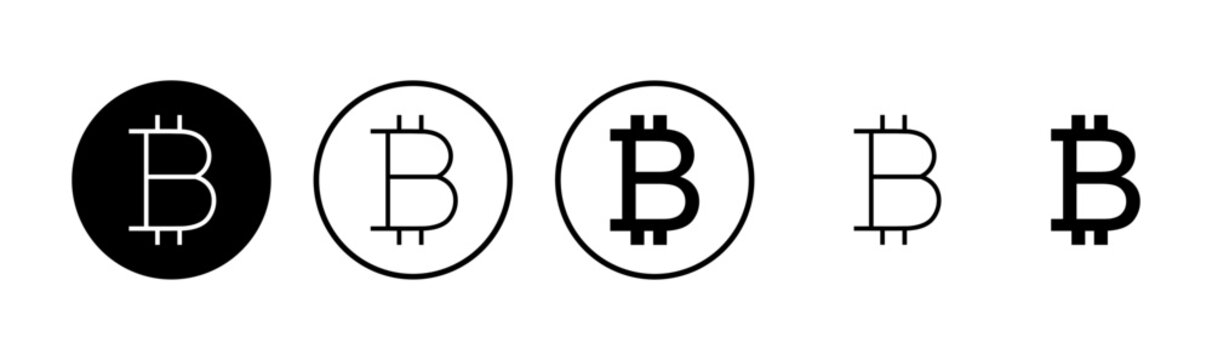 Bitcoin icon logo design. bitcoin sign and symbol. payment symbol. cryptocurrency logo