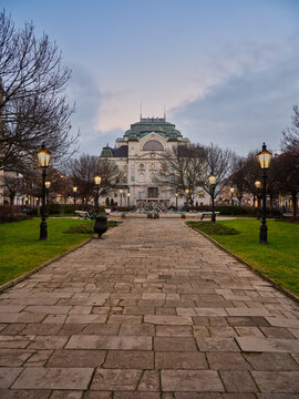 State Theatre Kosice Historic Neo Baroque Building Exterior Twilight