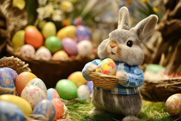 Bunny loves colorful Easter egg hunt!