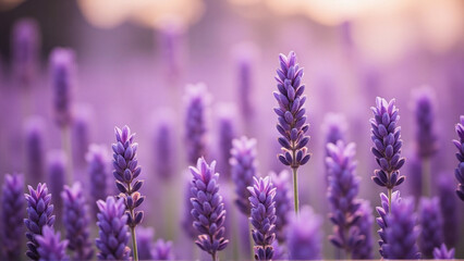 Obraz premium Lavender Field In The Sun