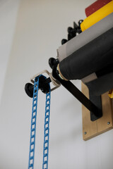 Professional photo studio wall background roll system with manual plastic chain