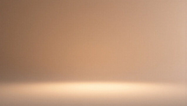 Minimalist warm tan studio background with soft spotlight for product display