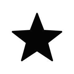 Obraz premium black star shape symbol icon