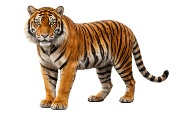 Obraz premium tiger isolated on white background