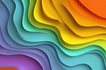 Waves dance in a rainbow of colors