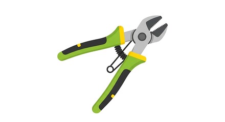 Obraz premium Diagonal Cutting Pliers on White Background.
