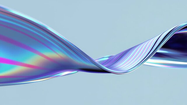 Abstract animation background design iridescent wave render three dimensional water gradient flowing iridescent ribbon wave render three dimensional abstract animation background design flowing