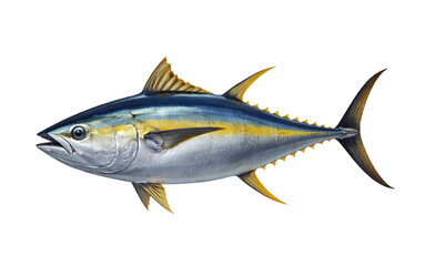 Fototapeta premium Tuna fish isolated on white