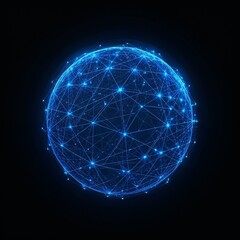 Obraz premium abstract blue planet