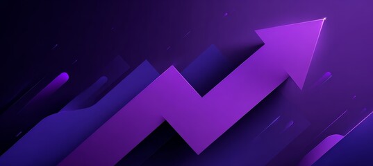 business stock increase arrow. Success investment target money return. Generative AI technology.
