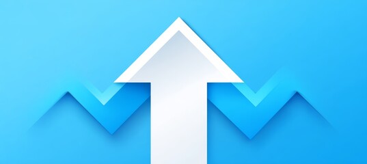 Arrow growth up concept. Generative AI technology.
