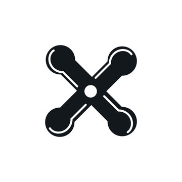 Fan blade vector propeller icon. Ship blade fan turbine airplane logo rotor cooler icon