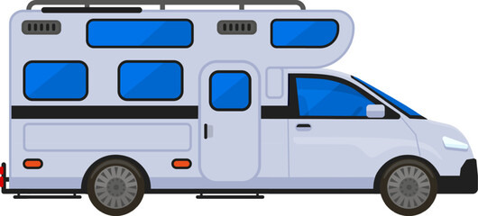 Camper van for summer travel and outdoor adventure © WinWin