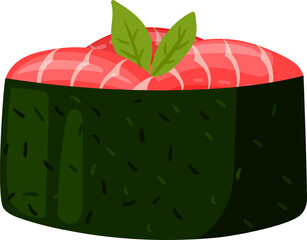 Gunkan maki sushi Japanese cuisine food illustration © WinWin