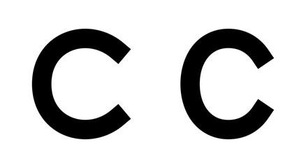 Fototapeta premium Copyright icon symbol for apps and websites. copyright sign and symbol