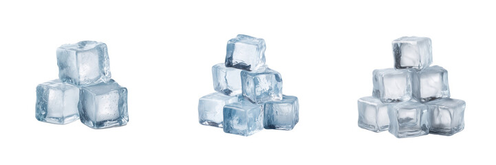 Obraz premium Ice cubes for refreshing drinks kitchen product photography indoor