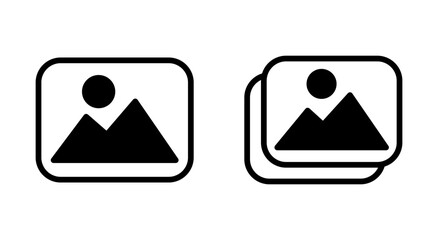 Picture icon symbol for apps and websites. photo gallery sign and symbol. image icon