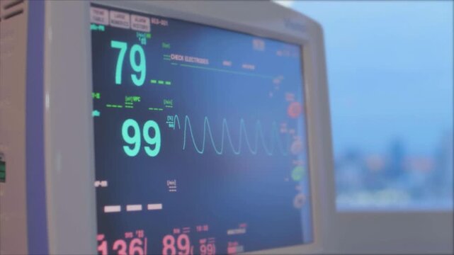 monitor hospital medical treatment concept health symbol healthcare cardiologist icu room