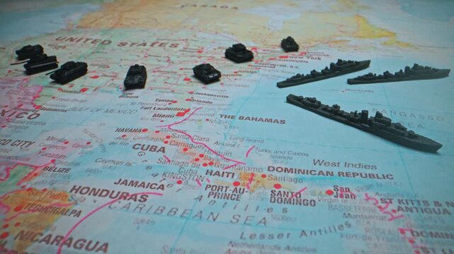 United States global military power and national security on map.