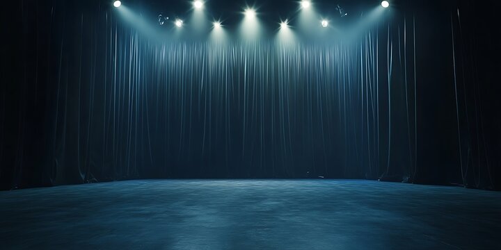 stage with spotlight