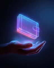 Digital Wallet in Hand Crypto and Blockchain Technology