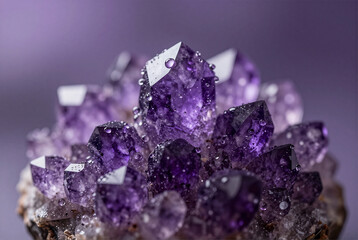 Violet Amethyst Crystal with Sensory Water Mist