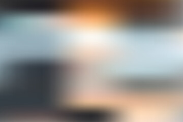 Vibrant blurred background with dynamic orange and blue gradient