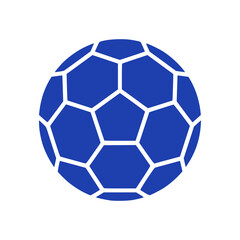 Fototapeta premium Minimal soccer ball icon in clean flat SVG style. Simple geometric panel design suitable for sports apps, tournaments, athletic branding, and modern UI graphics.