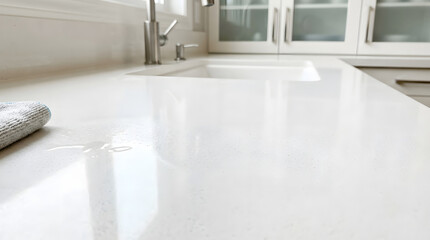 Organized individual decluttering home space during a refreshing spring cleaning house concept