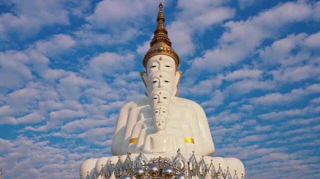 Wat phra that pha son kaew temple sits atop a mountain in thailand