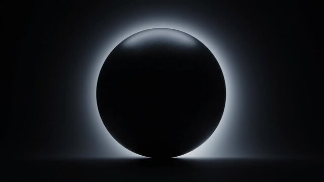 Edge-lit halo glow. Soft diffused edge light creating a gentle halo and smooth falloff against darkness for cinematic design backgrounds