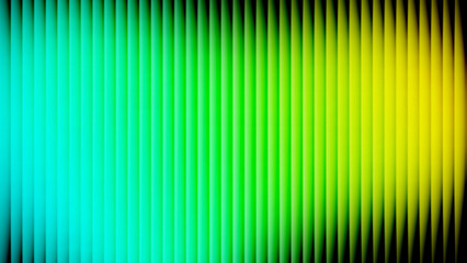 Ripple glass gradient background. Abstract neon glass gradient background with iridescent holographic reflections and ribbed distortion. Frosted glassmorphism effect in green and yellow colors. Vector