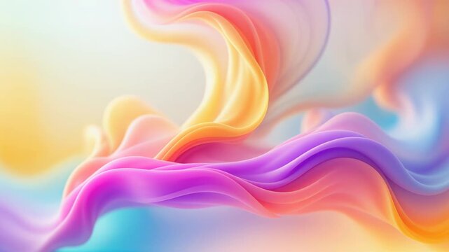 Abstract pastel liquid color moving background
