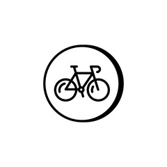 Cycling, bike transport and sport activity icon