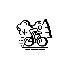 Forest Cycling Icon