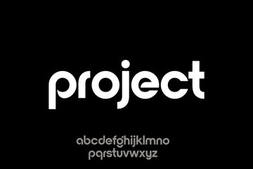 Obraz premium Modern Typography Project Word and Alphabet Display.