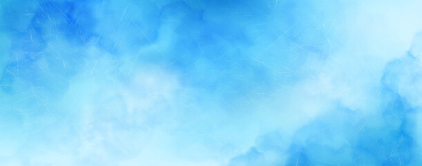 Obraz premium Blue watercolor gradient background with ice texture