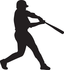 A baseball player prepares to swing a bat