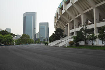 Road in the city in Guangzhou China