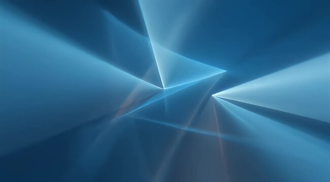 Abstract blue planes intersecting with light flares