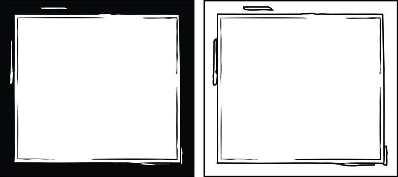 Two rectangular frames side by side