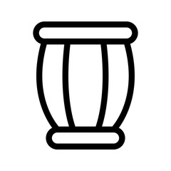 Drum Icon Vector Symbol Design Illustration