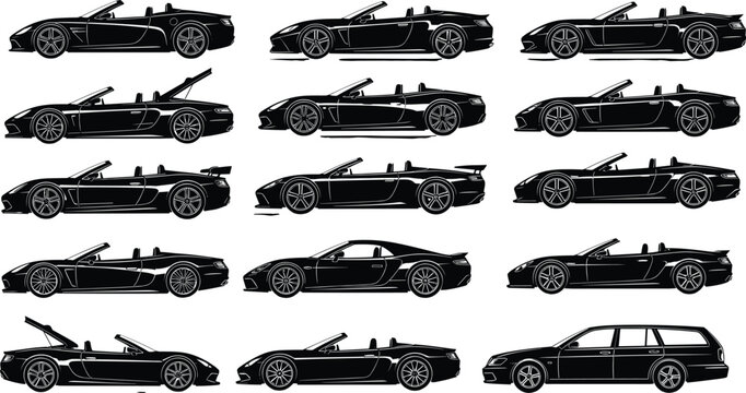 Black silhouette of a sea turtle swimming from top view with detailed shell pattern isolated on white background for marine life and conservation concepts