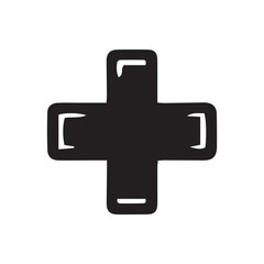 Obraz premium vector plus symbol silhouette