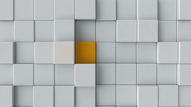 タイルグリッド上の外れ値を示す異常検知アニメーション（監視・アラート概念）