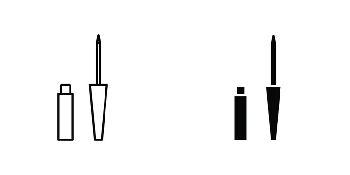 Eyeliner icon graphic design vector symbols. Best for Graphics