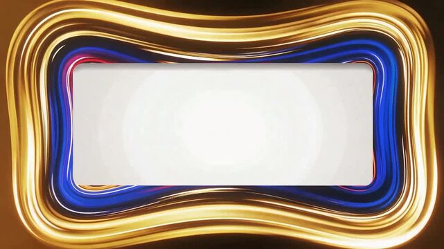 Neon Frame Loop Abstract Light in Motion.