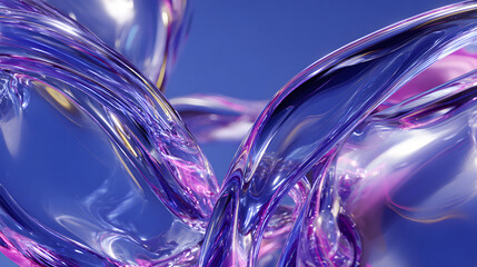 Abstract flowing liquid shapes