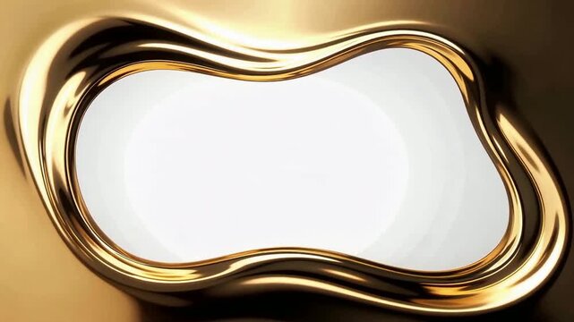 Dynamic gold abstract frame sequence for modern design.