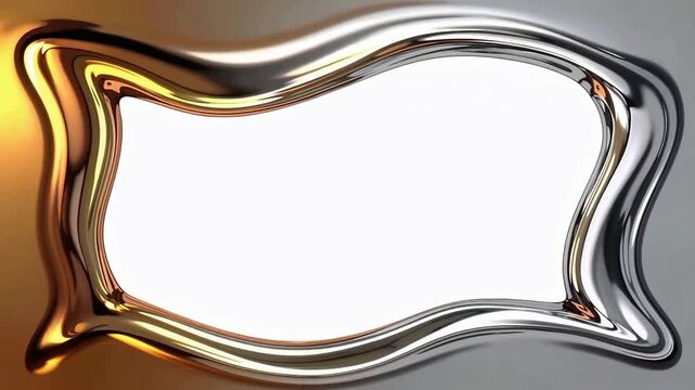 Abstract Metal Frame Shaped Light Reflection Video.